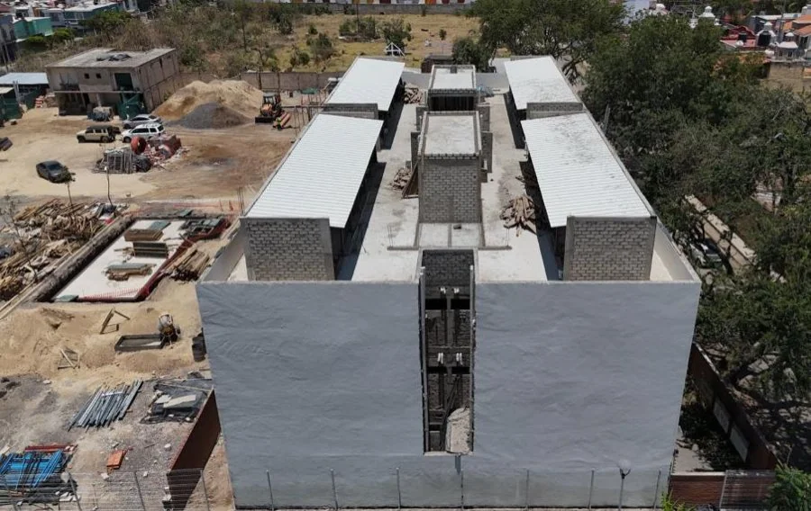 Volumen completo de la Torre 1 desde el aire